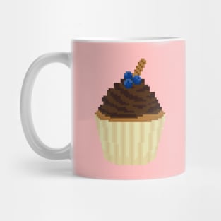 Chocolate cupcake pixel art Mug